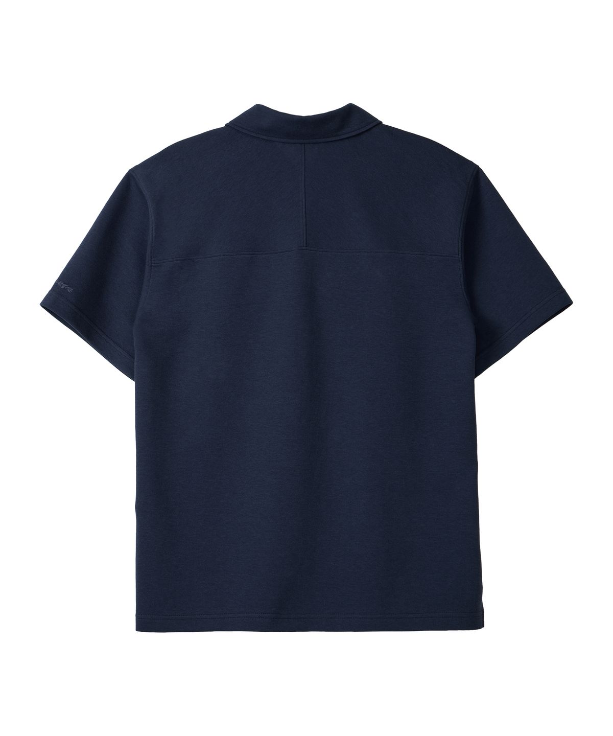 우알롱(WOOALONG) Airy cotton semi-loose polo shirt - NAVY