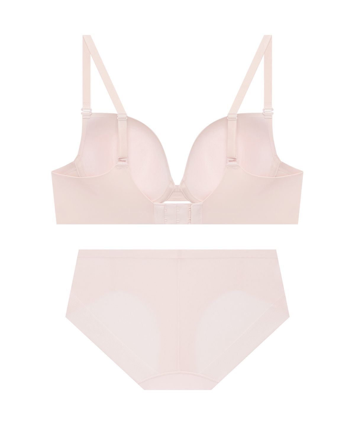 코데즈컴바인 이너웨어(CODES COMBINE INNERWEAR) 쉘론 멀티사이즈 퓨징 브라 햄팬티 세트_라이트코랄