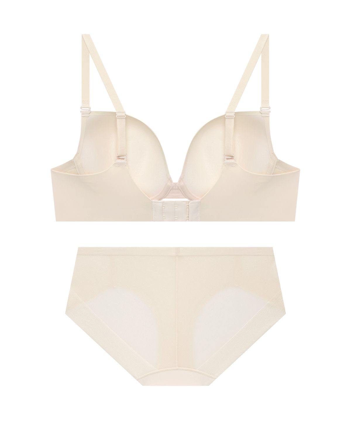 코데즈컴바인 이너웨어(CODES COMBINE INNERWEAR) 쉘론 멀티사이즈 퓨징 브라 햄팬티 세트_스킨