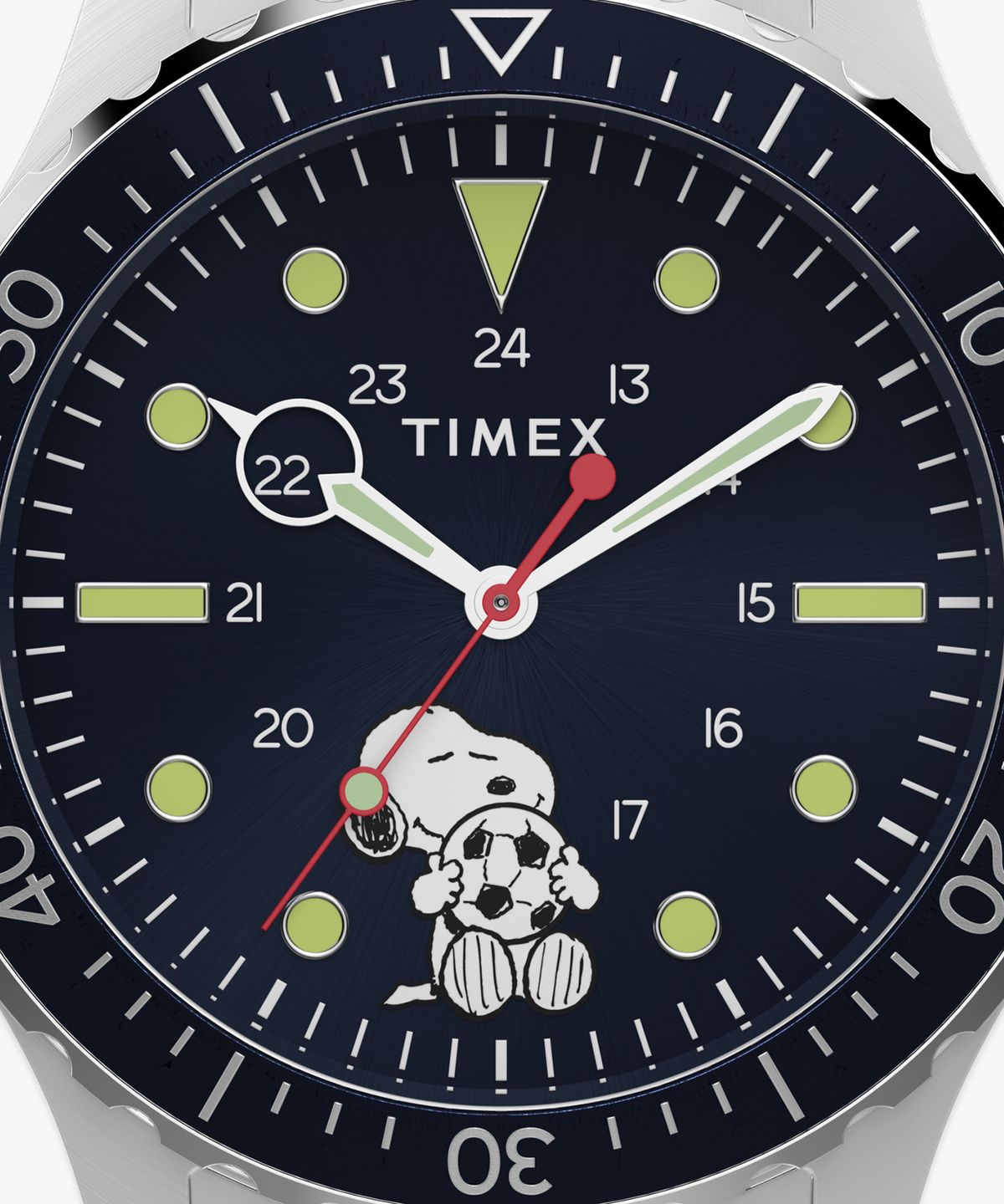 타이맥스(TIMEX) 타이맥스 x 피너츠 네비 사커 블루다이얼 메탈시계 41mm
