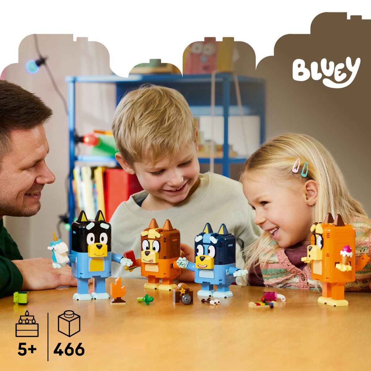 레고(LEGO) 레고 블루이 11217 브릭으로 만든 블루이 가족 [레고공식]