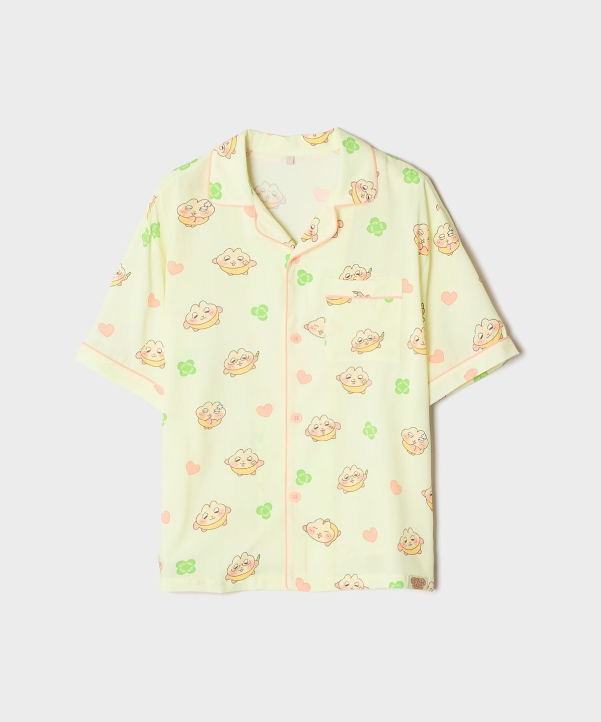 스파오(SPAO) [찌그러진 누룽쥐] 반팔 파자마(Yellow)_SPPPG37U19