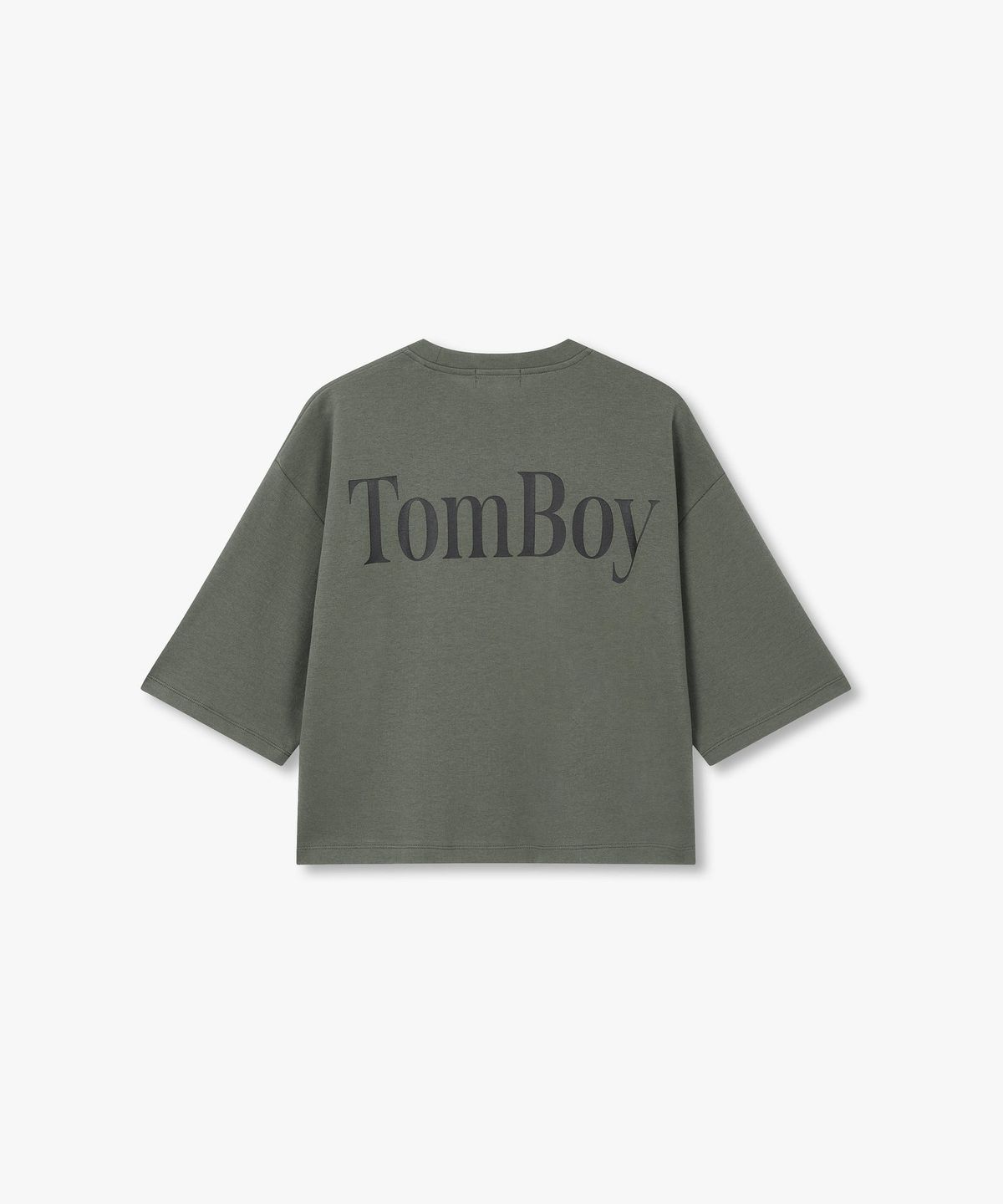 스튜디오 톰보이(STUDIO TOMBOY) TOMBOY 백 프린트 티셔츠 _라이트 카키 9176322971