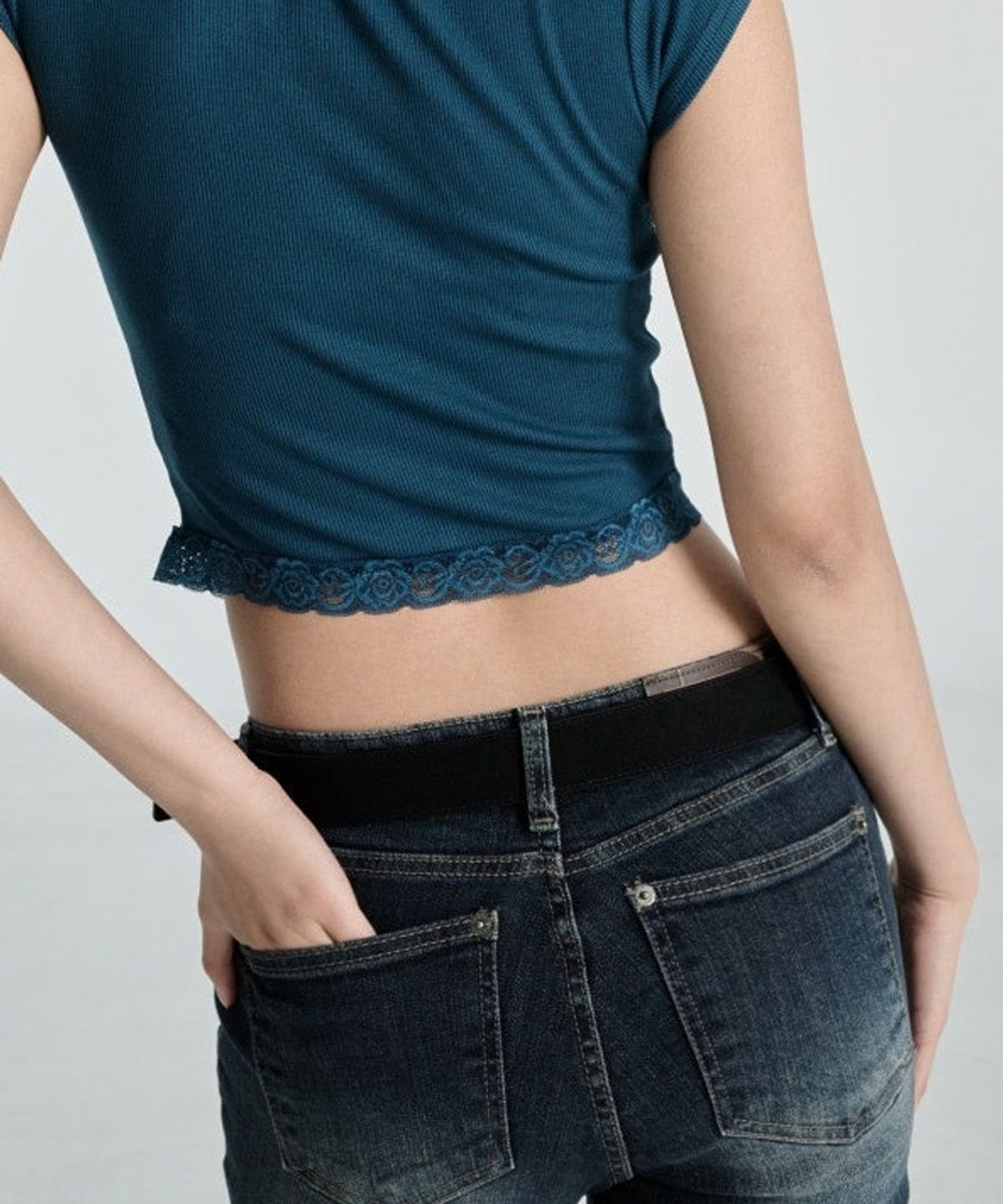 오도어(ODOR) Chamude basic belt - Black