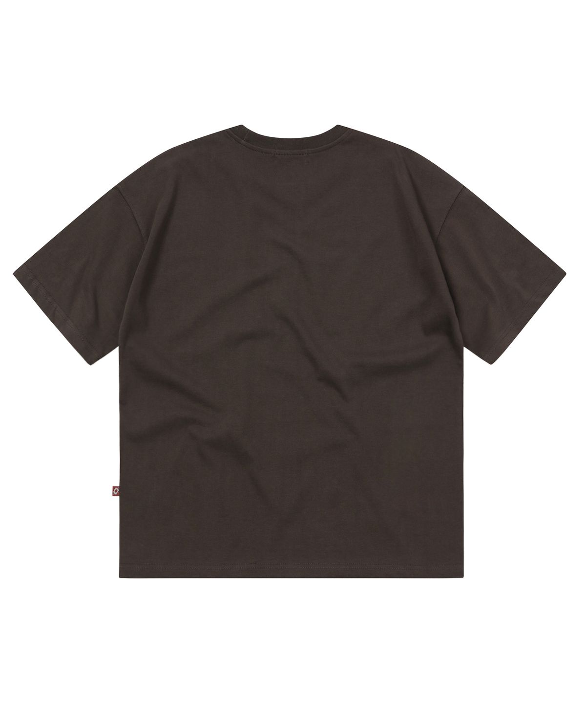에스이에스티(S'EST) Bio Washing Crop T-shirts Dark Brown