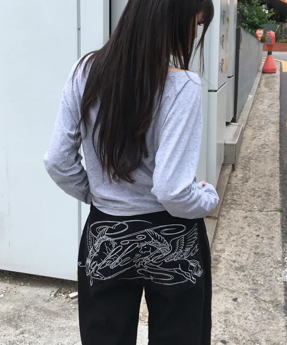 로우그(RAWGUE) 페가수스 와이드 팬츠_블랙