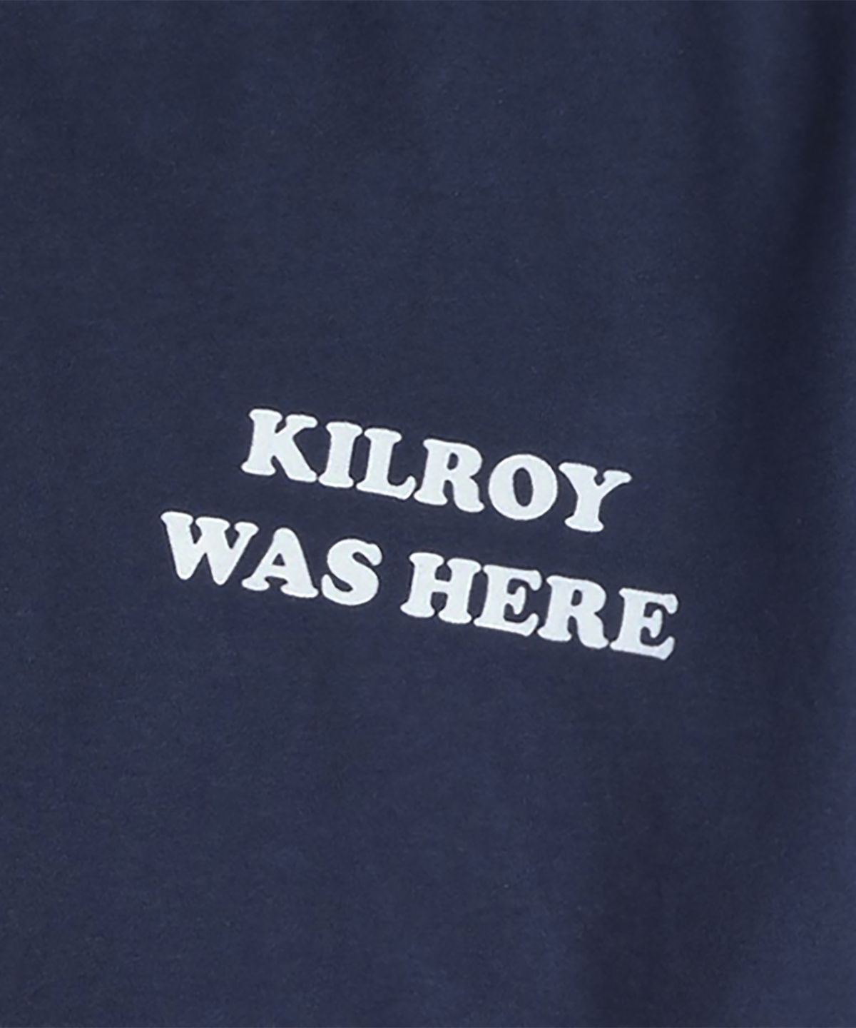 머드솔트(MUDSALT) KILROY 그래픽 반팔 티셔츠 네이비