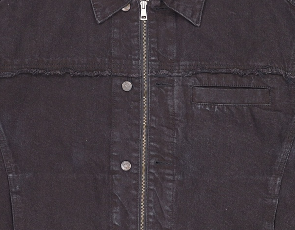 메종미네드(MAISON MINED) BALIN ZIPPER DENIM JACKET BLACK L