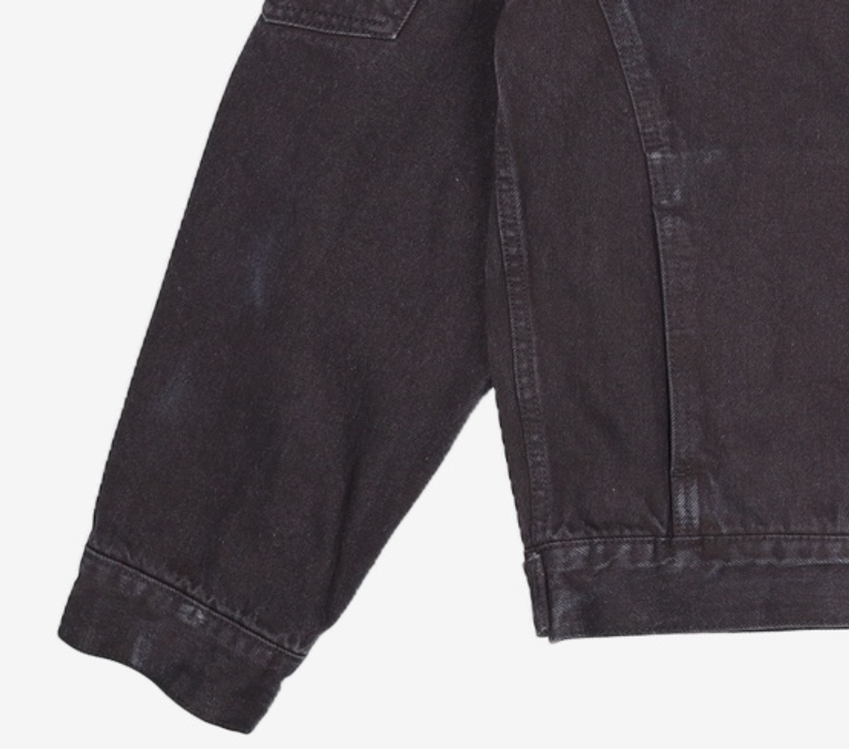 메종미네드(MAISON MINED) BALIN ZIPPER DENIM JACKET BLACK L