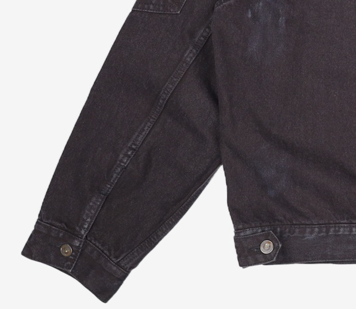 메종미네드(MAISON MINED) BALIN ZIPPER DENIM JACKET BLACK L