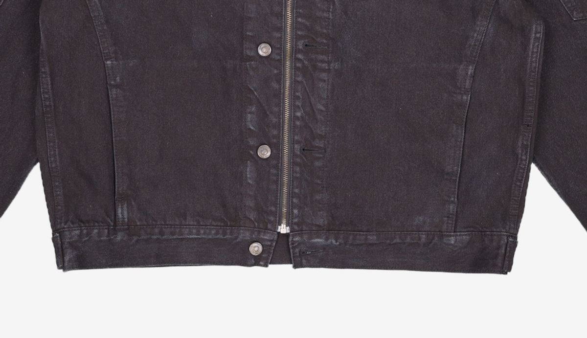 메종미네드(MAISON MINED) BALIN ZIPPER DENIM JACKET BLACK L