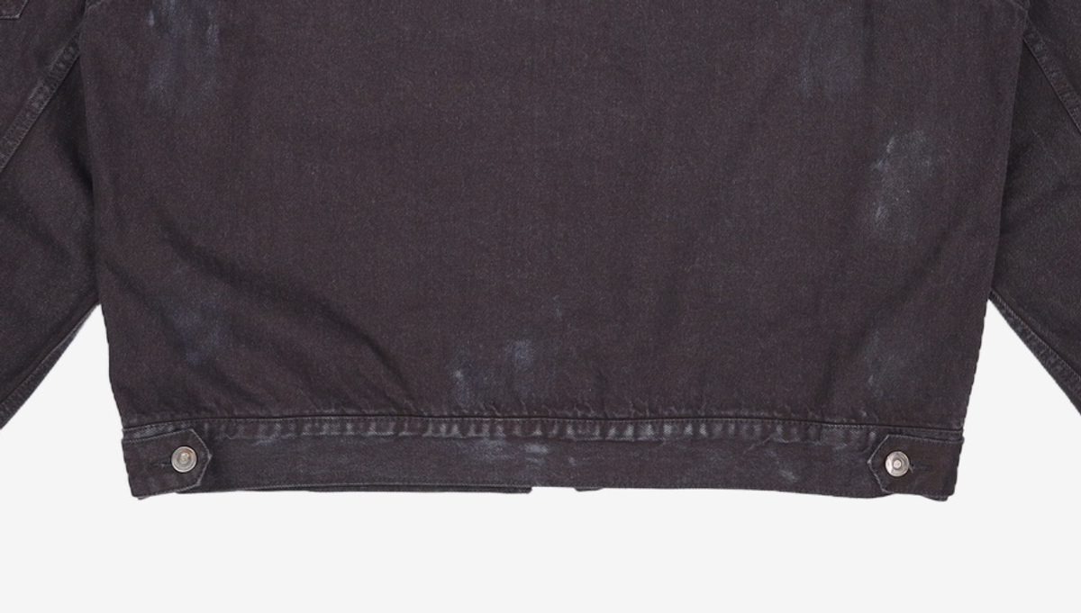 메종미네드(MAISON MINED) BALIN ZIPPER DENIM JACKET BLACK L