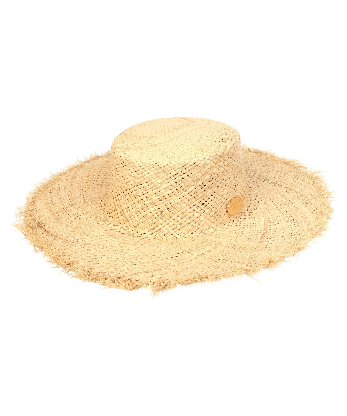 유니버셜 케미스트리(UNIVERSAL CHEMISTRY) Soft Natural Raffia Flat Panama Hat 파나마햇
