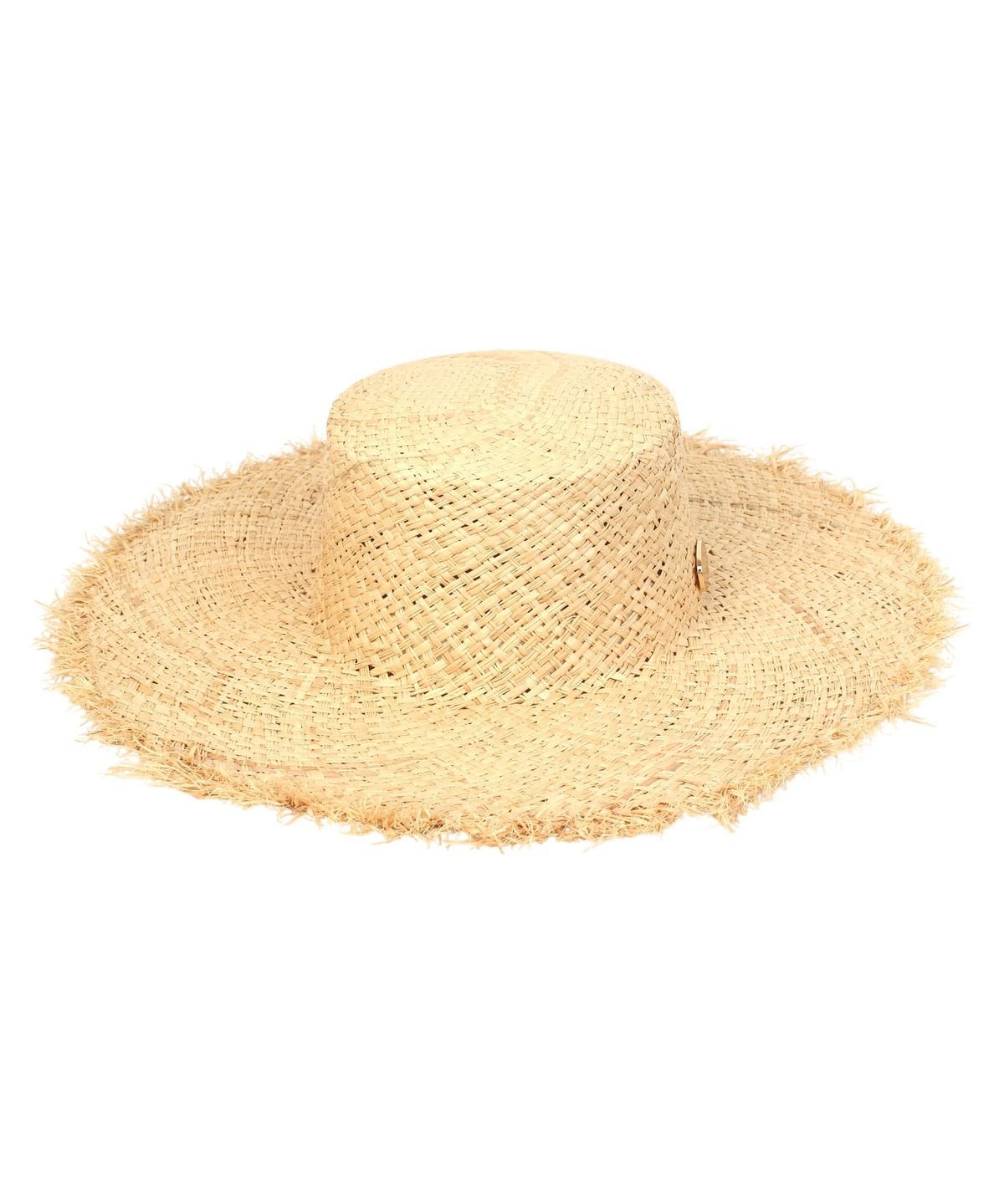 유니버셜 케미스트리(UNIVERSAL CHEMISTRY) Soft Natural Raffia Flat Panama Hat 파나마햇