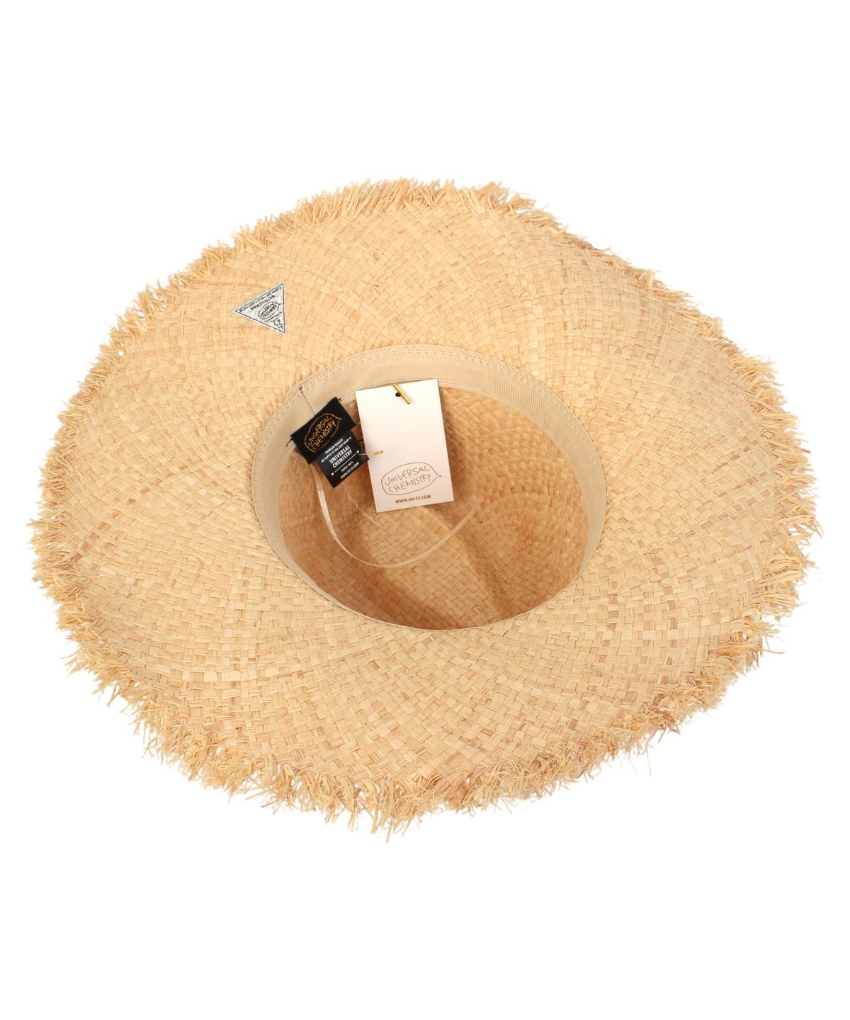 유니버셜 케미스트리(UNIVERSAL CHEMISTRY) Soft Natural Raffia Fedora 파나마햇