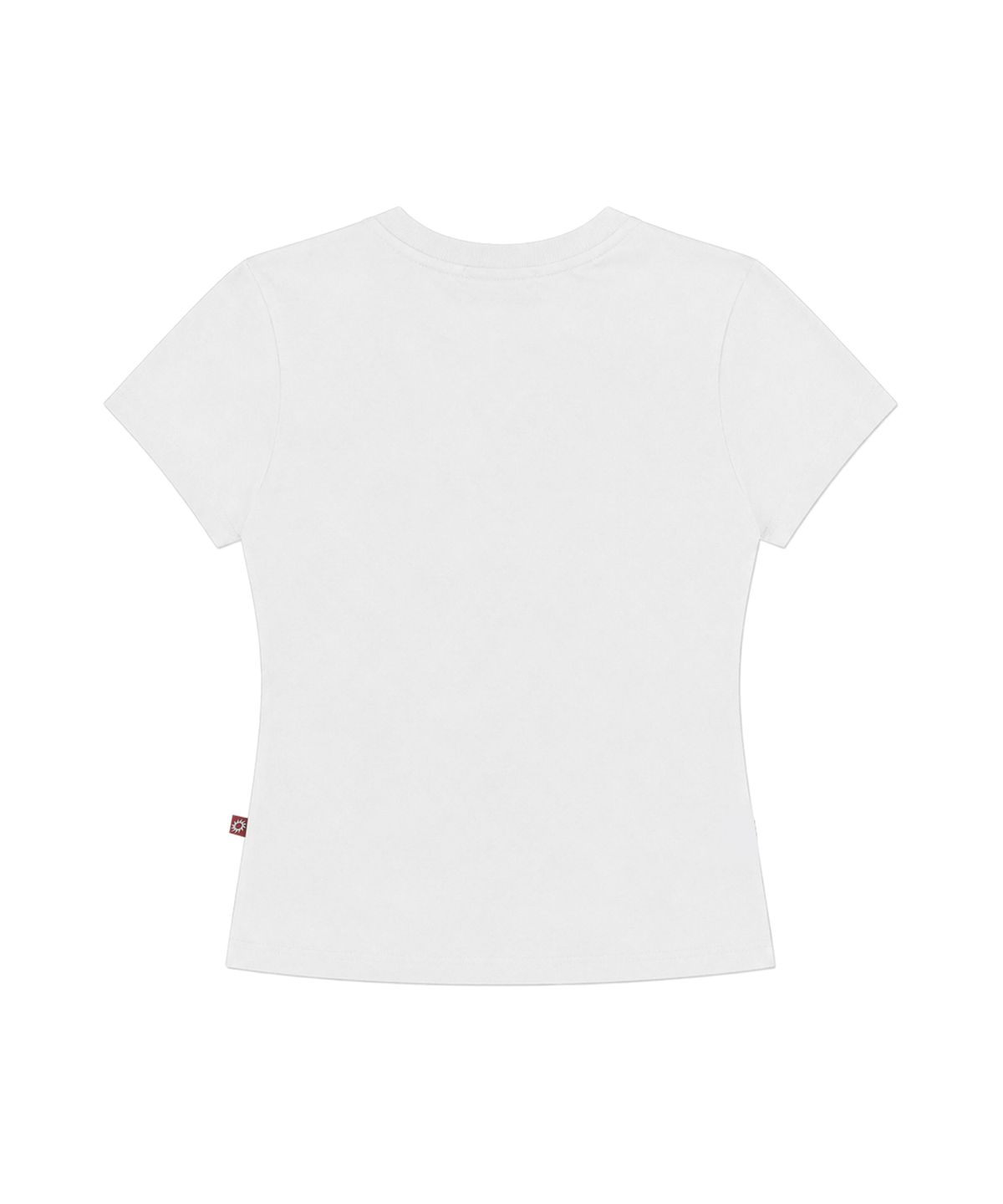 에스이에스티(S'EST) Crop Eyelet Cut-out T-shirts White