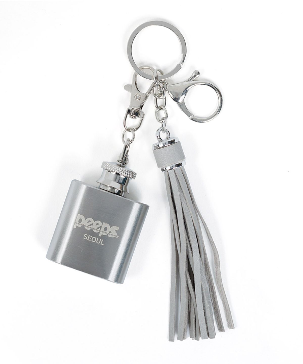 핍스(PEEPS) Pocket Flask Keryring(SQUARE)
