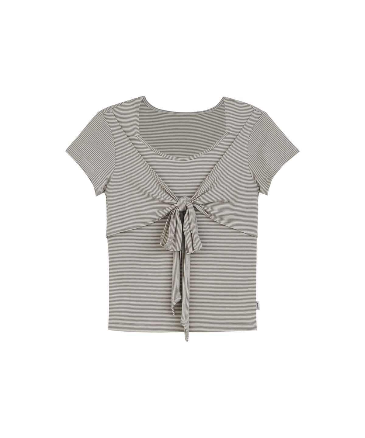 라츠유(LOTSYOU) Twisty Half Sleeve Tee BEIGE