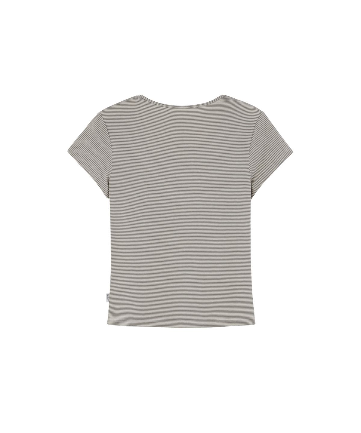 라츠유(LOTSYOU) Twisty Half Sleeve Tee BEIGE