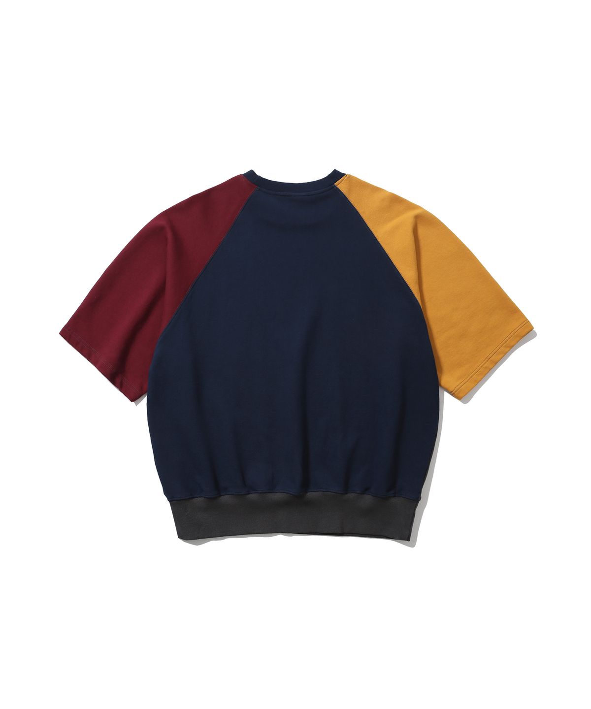 앵글런(ANGLAN) Palette Raglan Half Sweat Shirt - Charcoal
