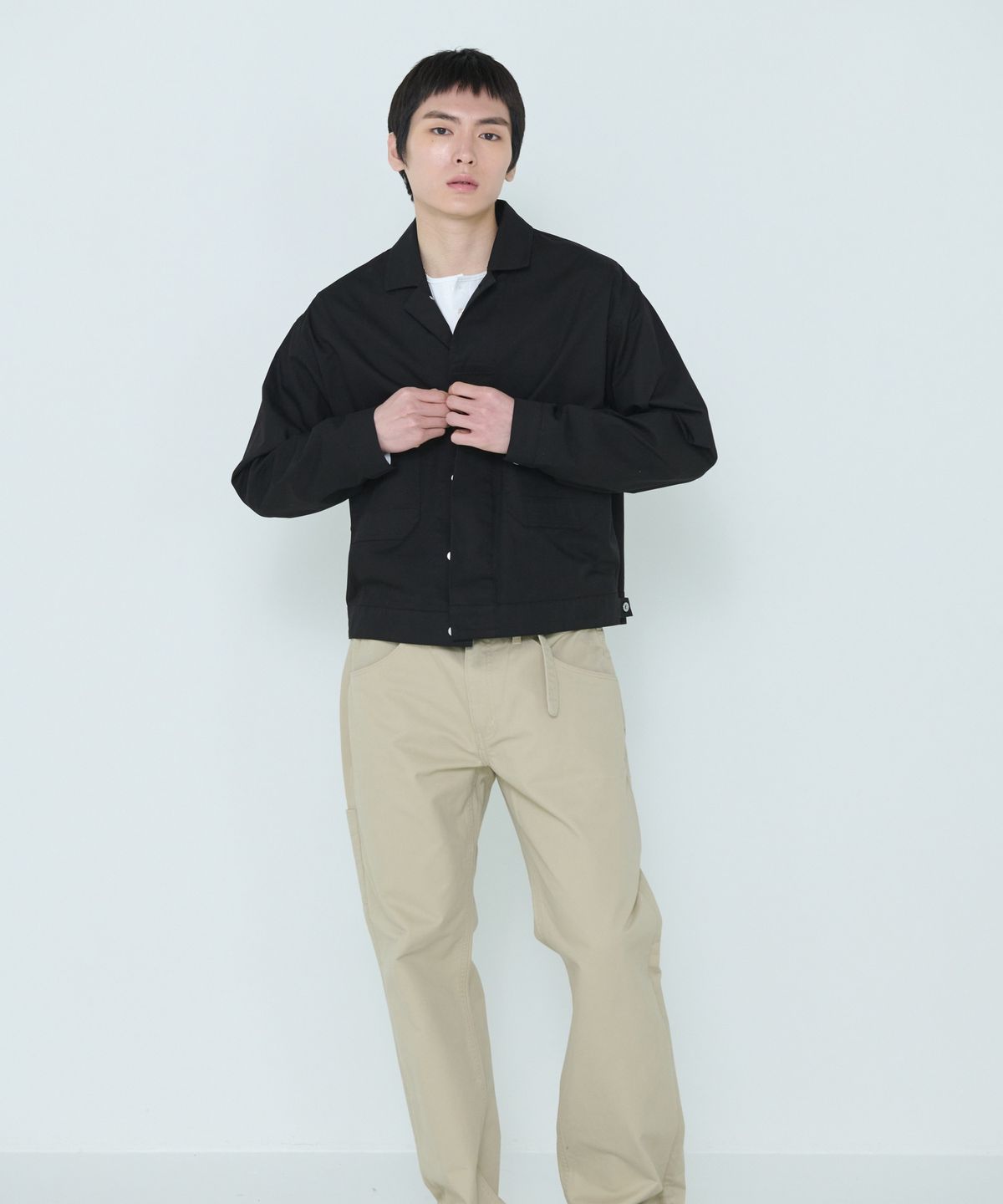 더씽인데어데어(THE THING IN THEIR THERE) Considered Trucker Jacket Black