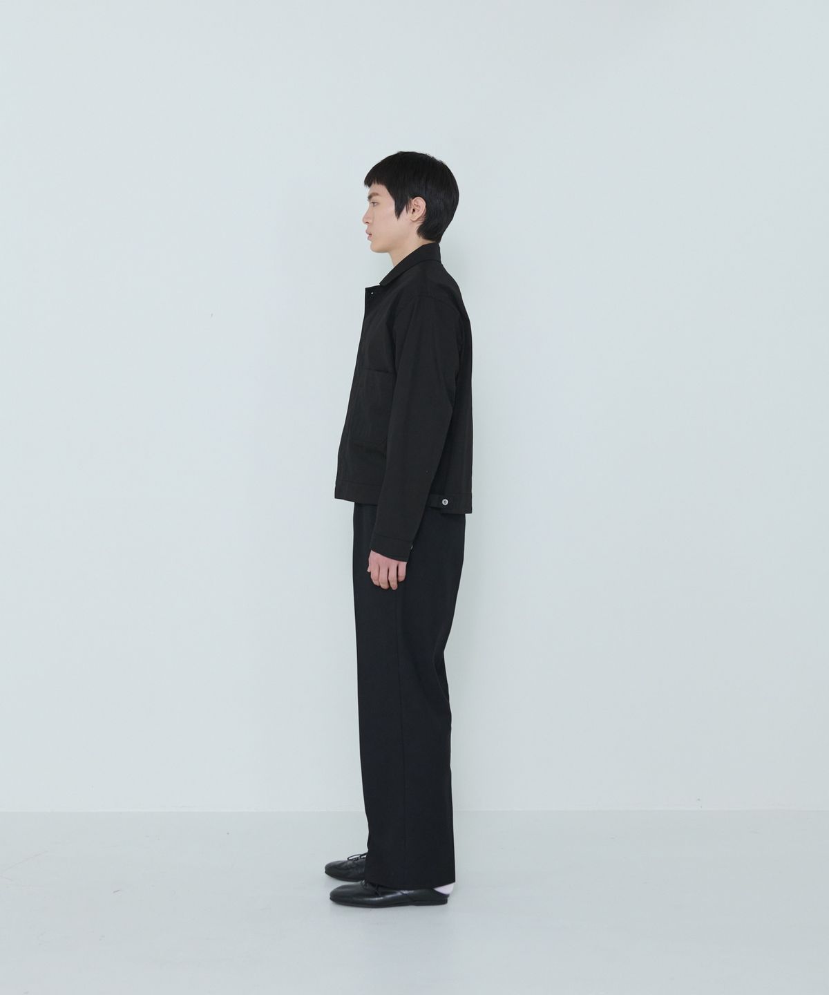 더씽인데어데어(THE THING IN THEIR THERE) Considered Trucker Jacket Black