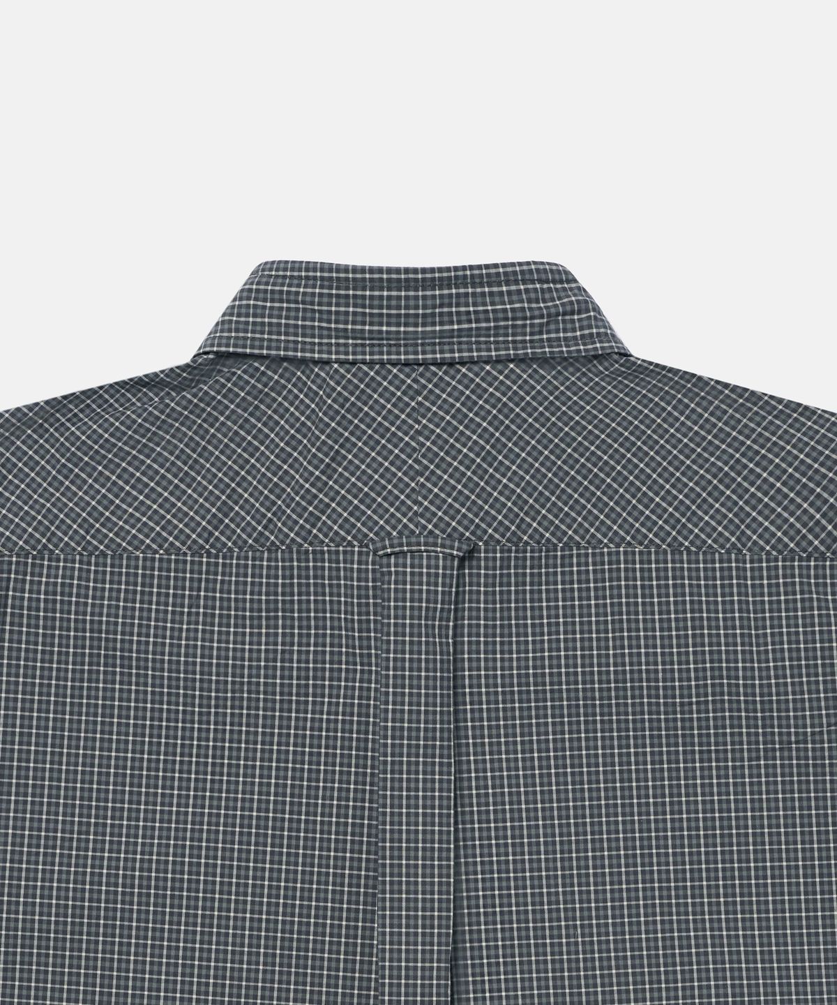 더씽인데어데어(THE THING IN THEIR THERE) Shift Multi Check Shirt Charcoal