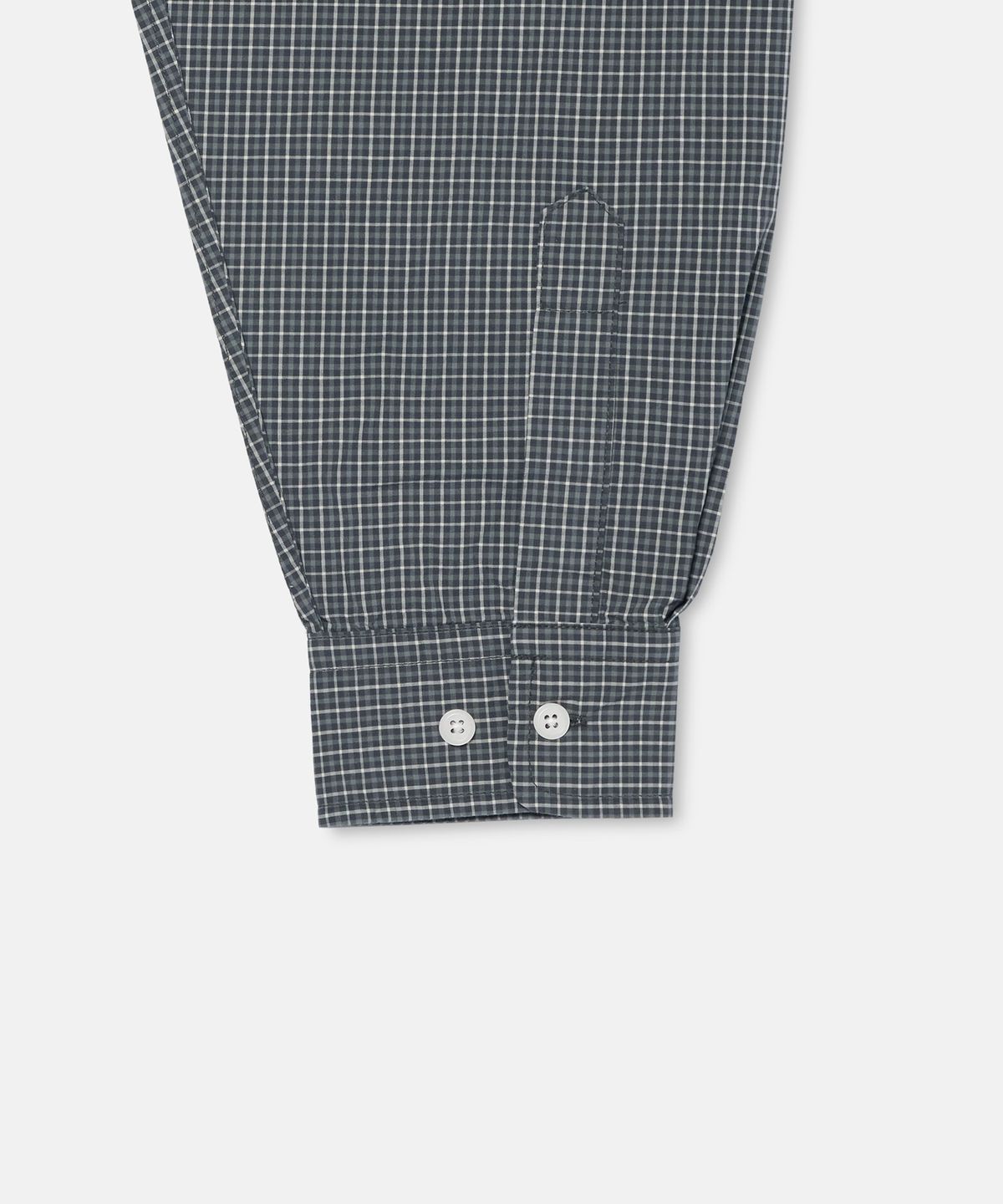 더씽인데어데어(THE THING IN THEIR THERE) Shift Multi Check Shirt Charcoal