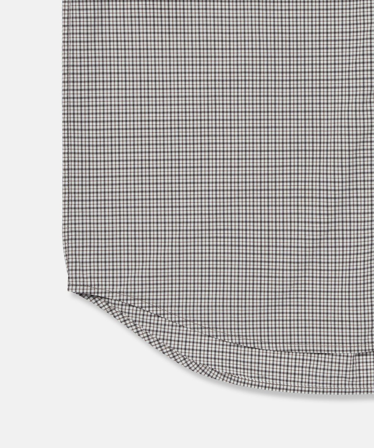 더씽인데어데어(THE THING IN THEIR THERE) Shift Multi Check Shirt Brown