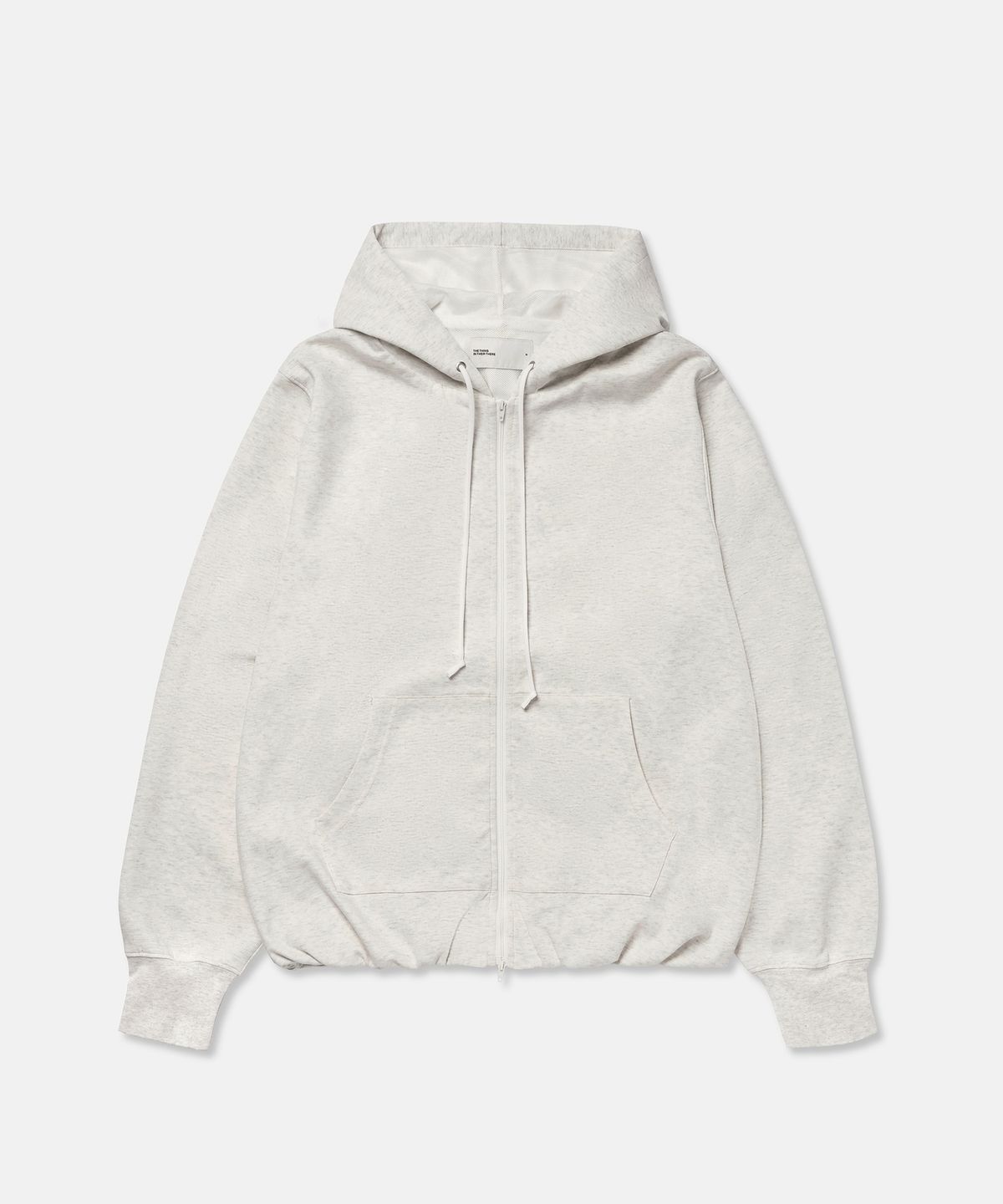 더씽인데어데어(THE THING IN THEIR THERE) Adaptive Zip-Up Hoodie Melange