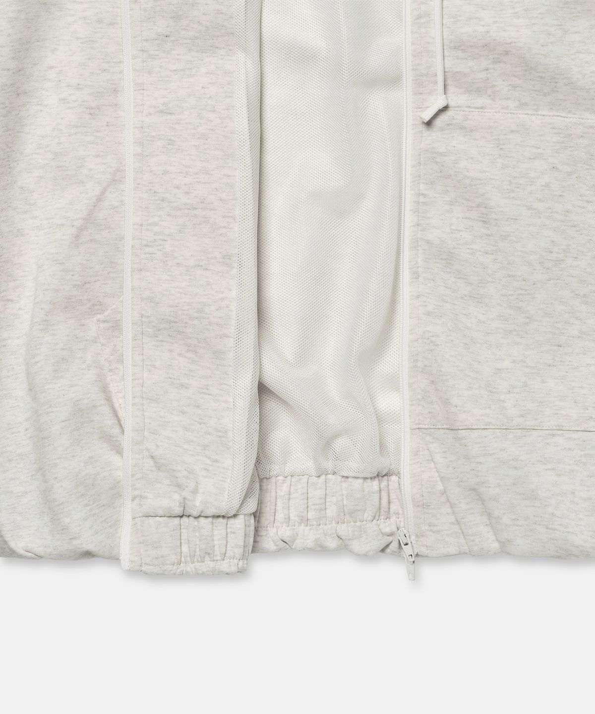 더씽인데어데어(THE THING IN THEIR THERE) Adaptive Zip-Up Hoodie Melange