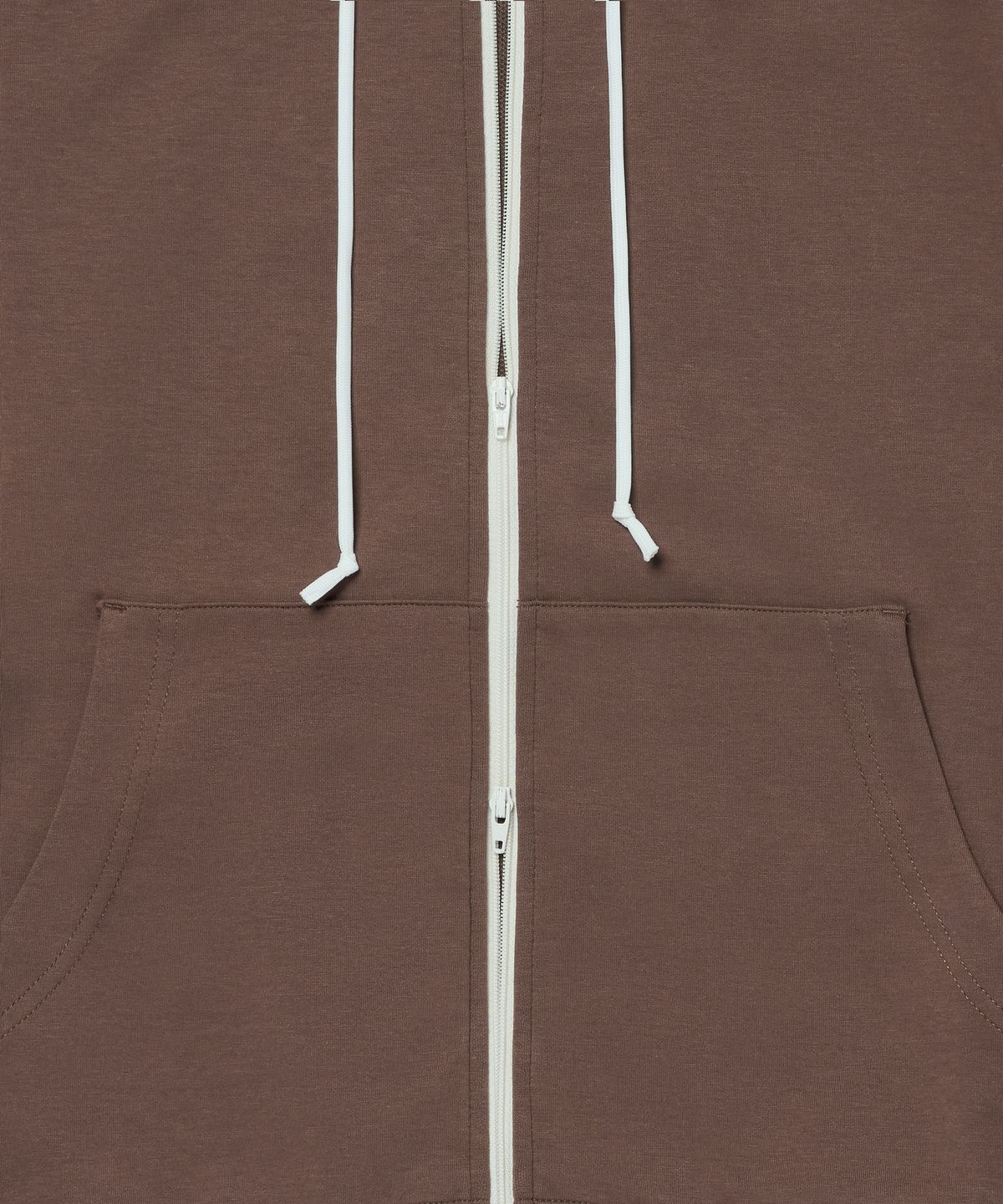 더씽인데어데어(THE THING IN THEIR THERE) Adaptive Zip-Up Hoodie Brown
