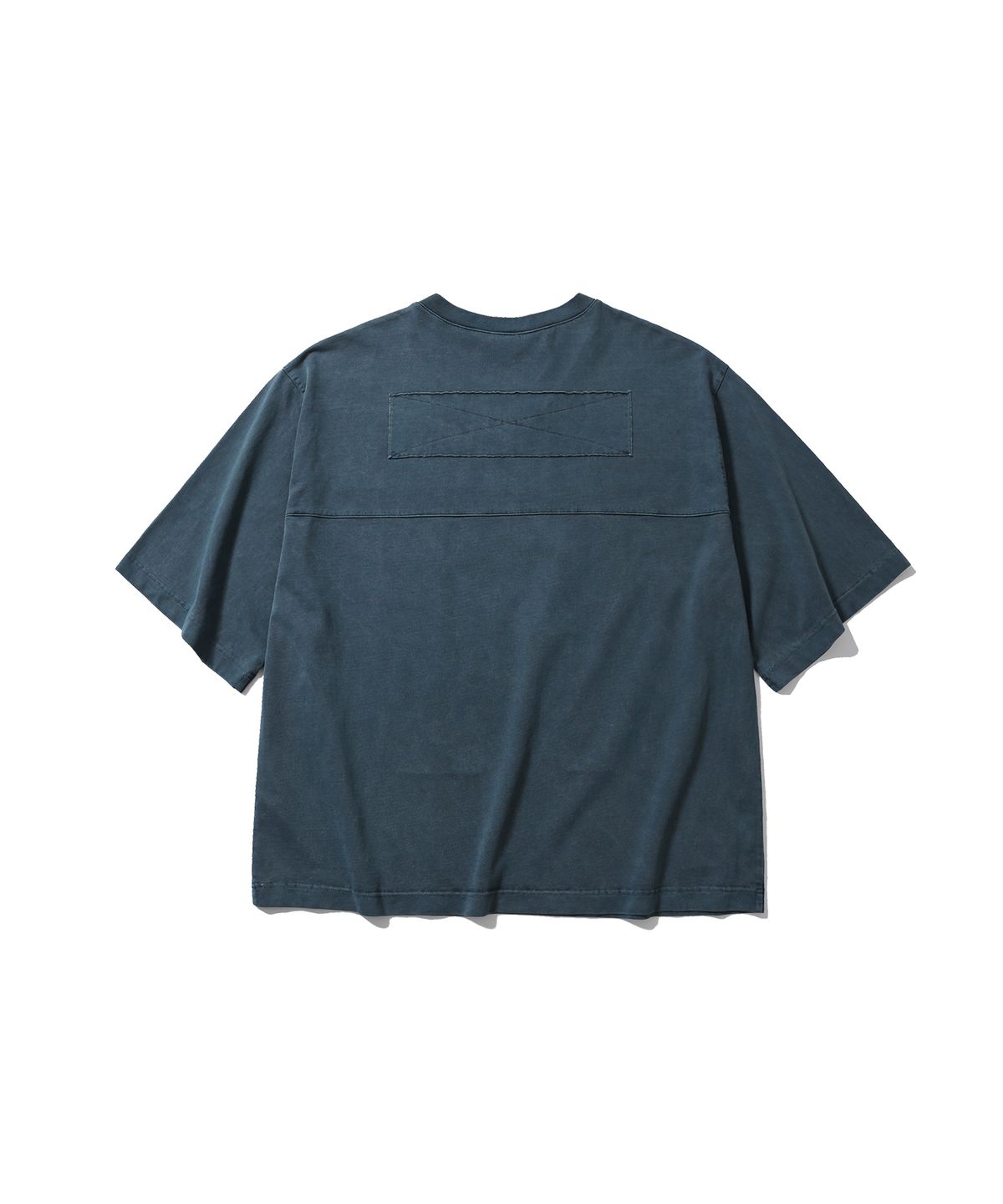 앵글런(ANGLAN) Pigment Rugby Tee - Washed Blue