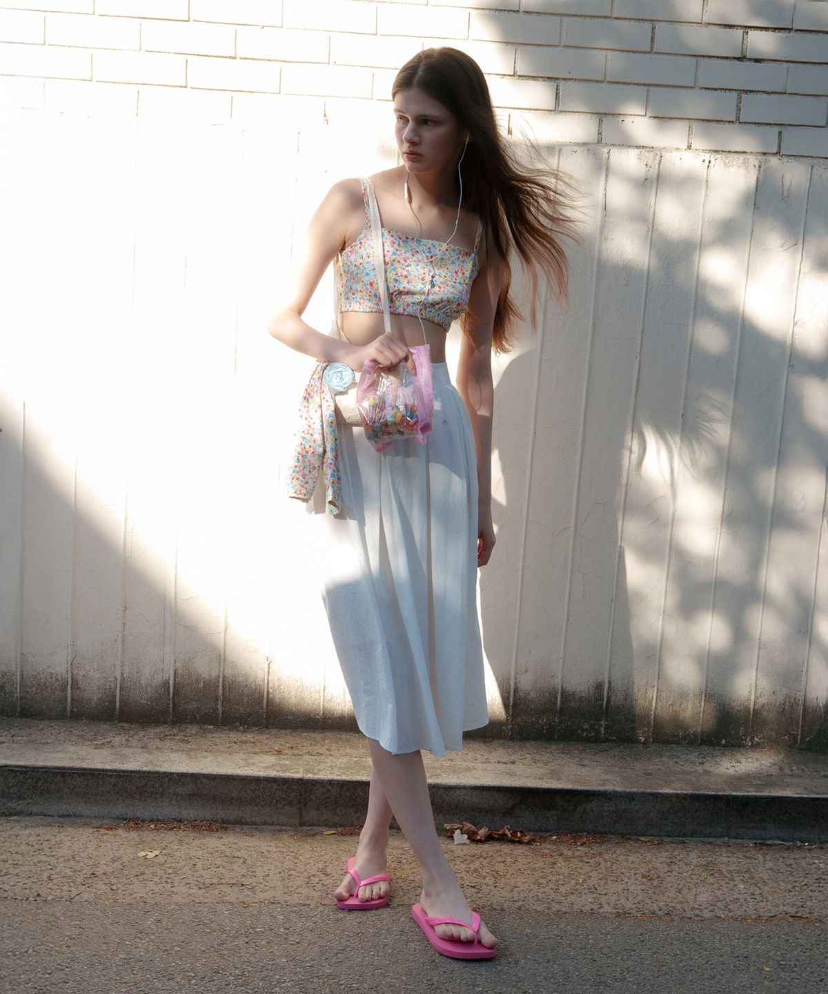뮈르뮈르(MURMURE) 아리벨 핀턱 나일론 스커트_Aribel Skirt