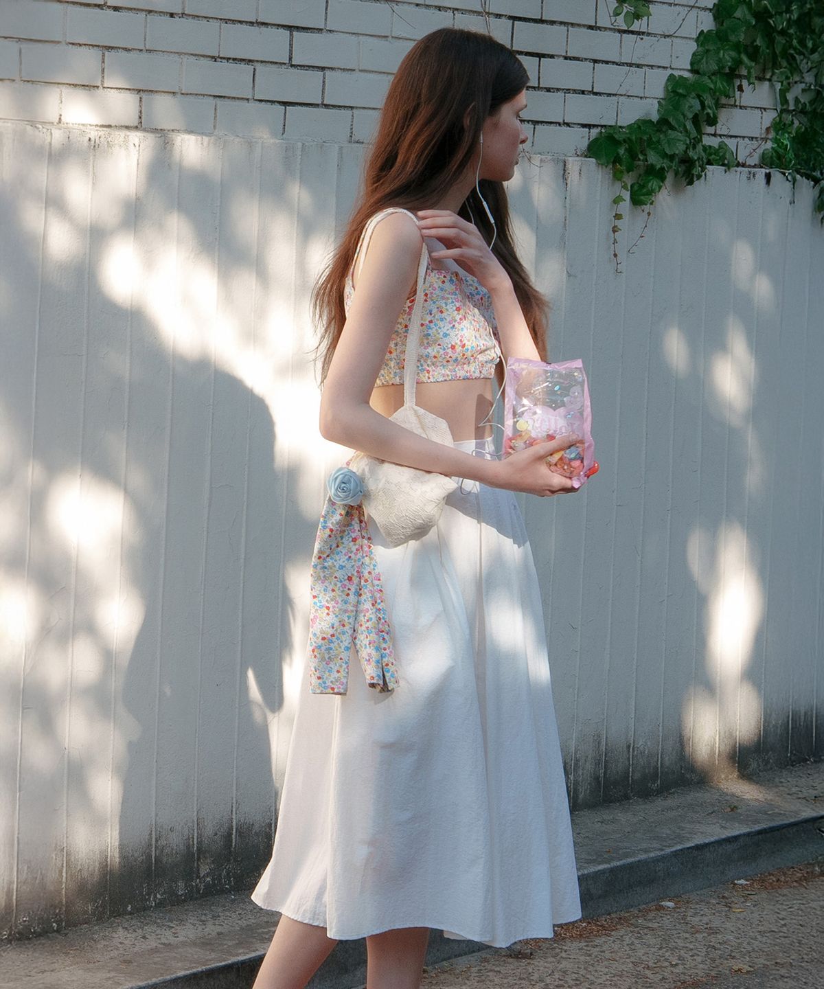 뮈르뮈르(MURMURE) 아리벨 핀턱 나일론 스커트_Aribel Skirt