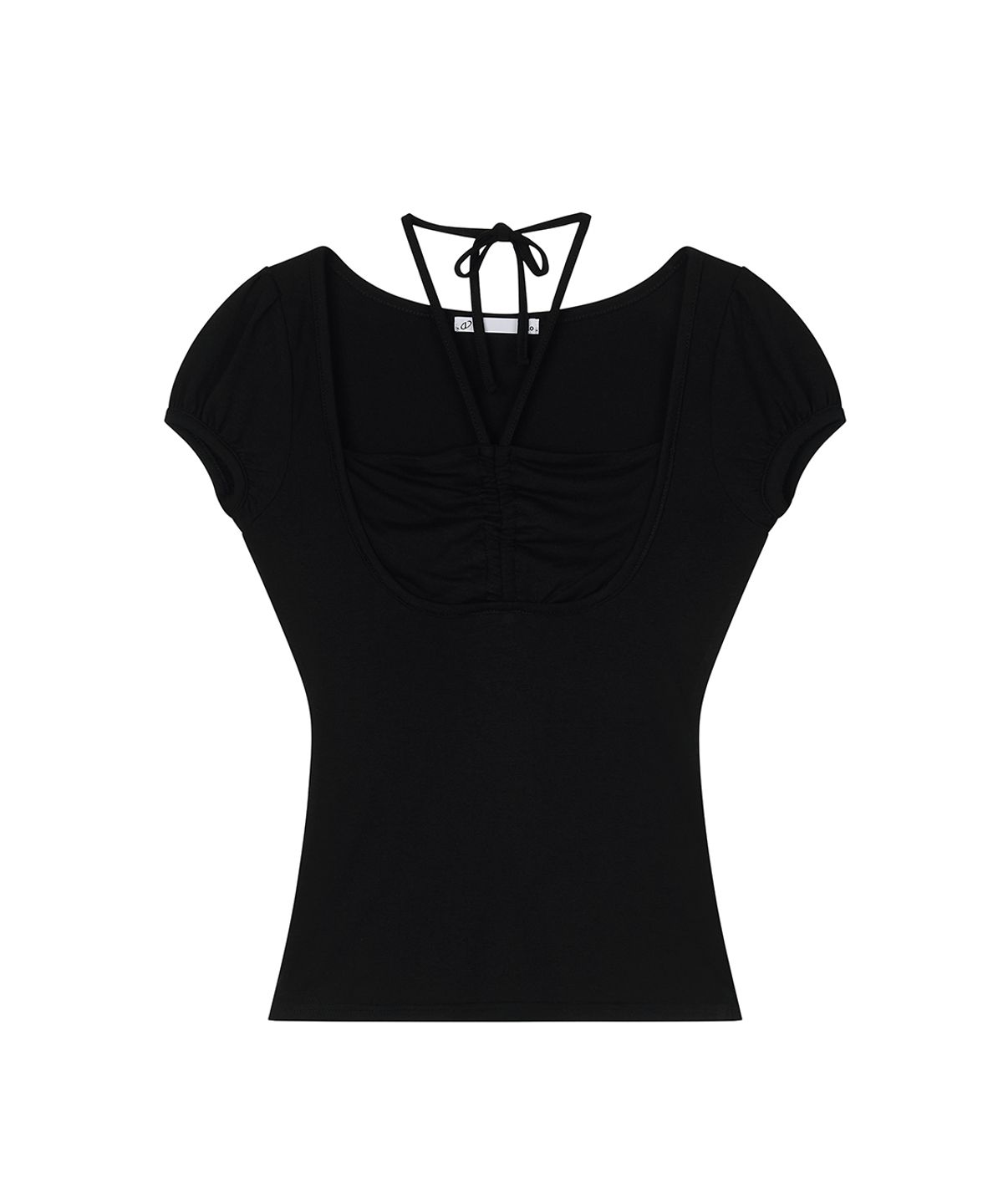 일리오(ILLIO) Black Giselle gathered top
