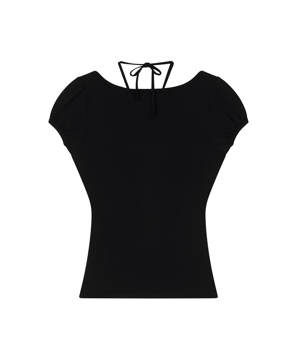일리오(ILLIO) Black Giselle gathered top