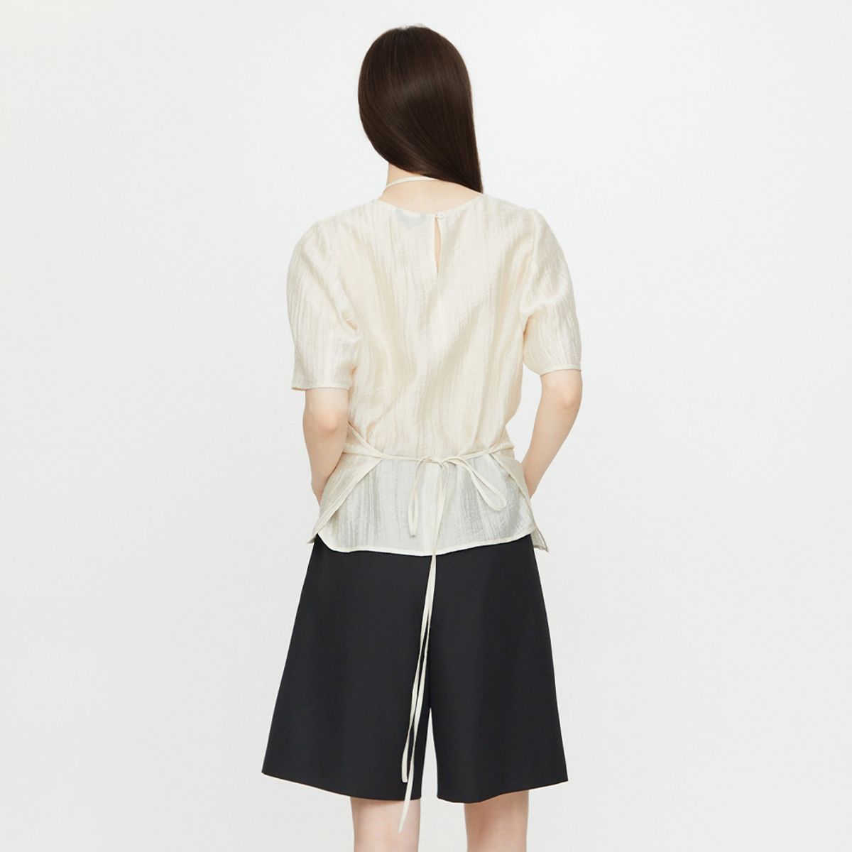 랩(LAP) 시스루 홀터 블라우스 AS2WB465
