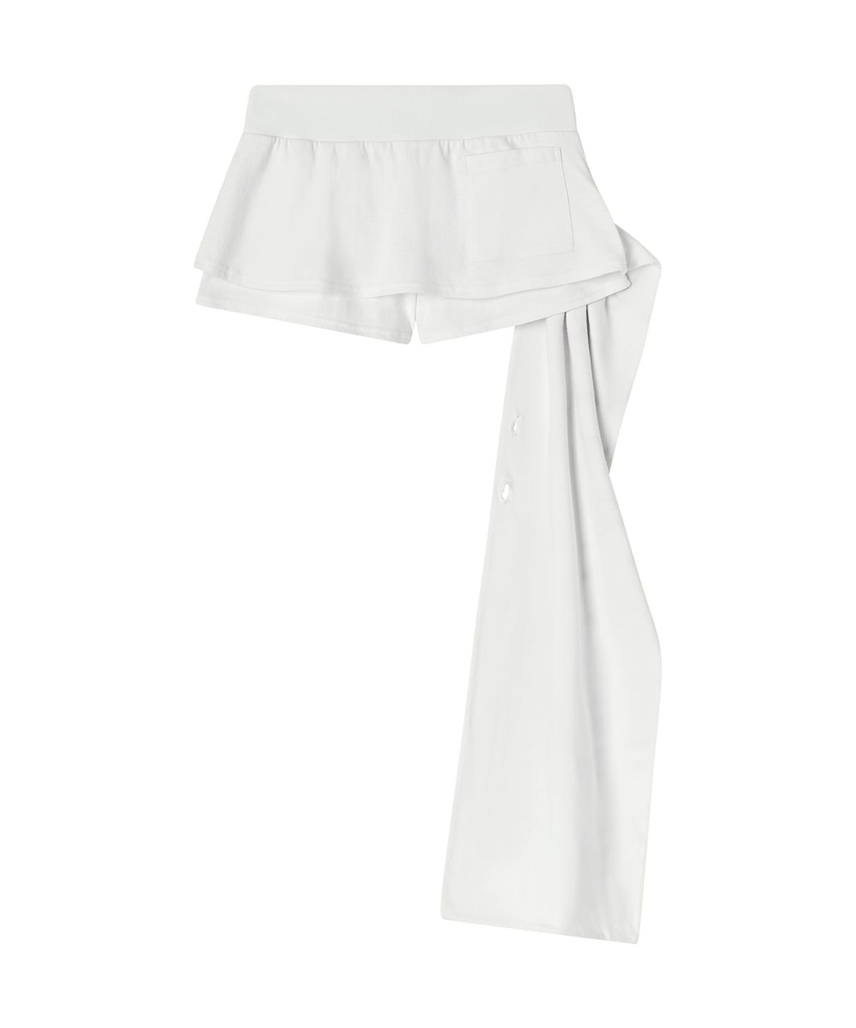 일리오(ILLIO) White Rose scarf wrap skort