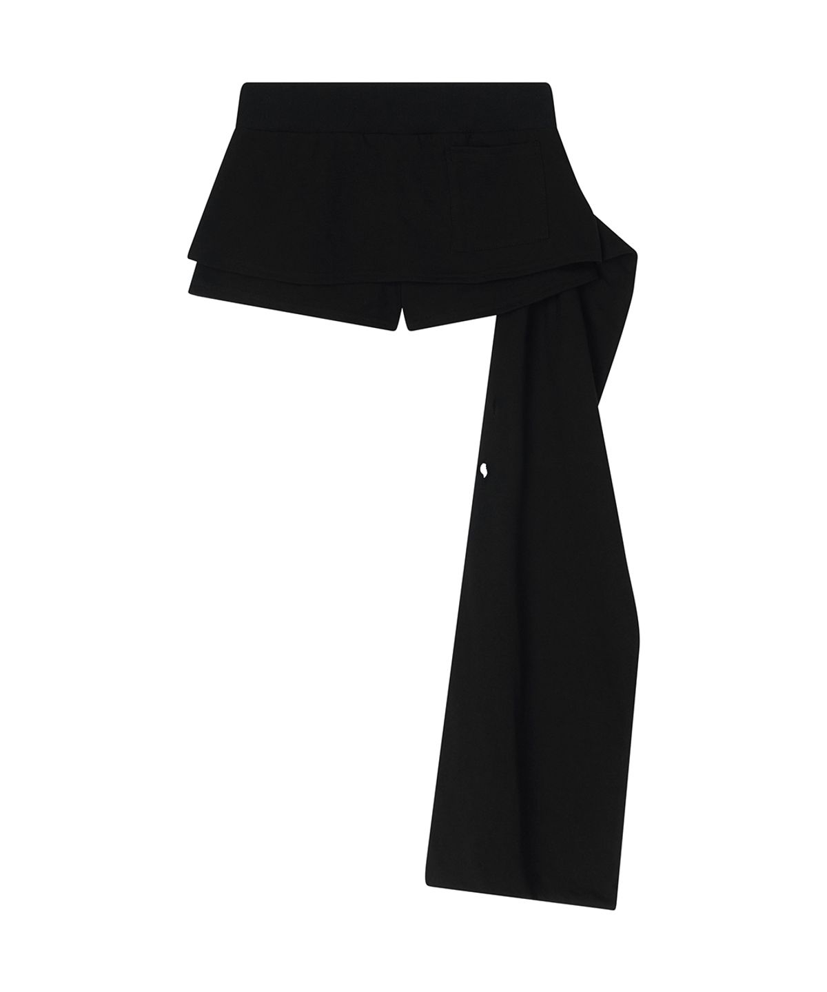 일리오(ILLIO) Black Rose scarf wrap skort