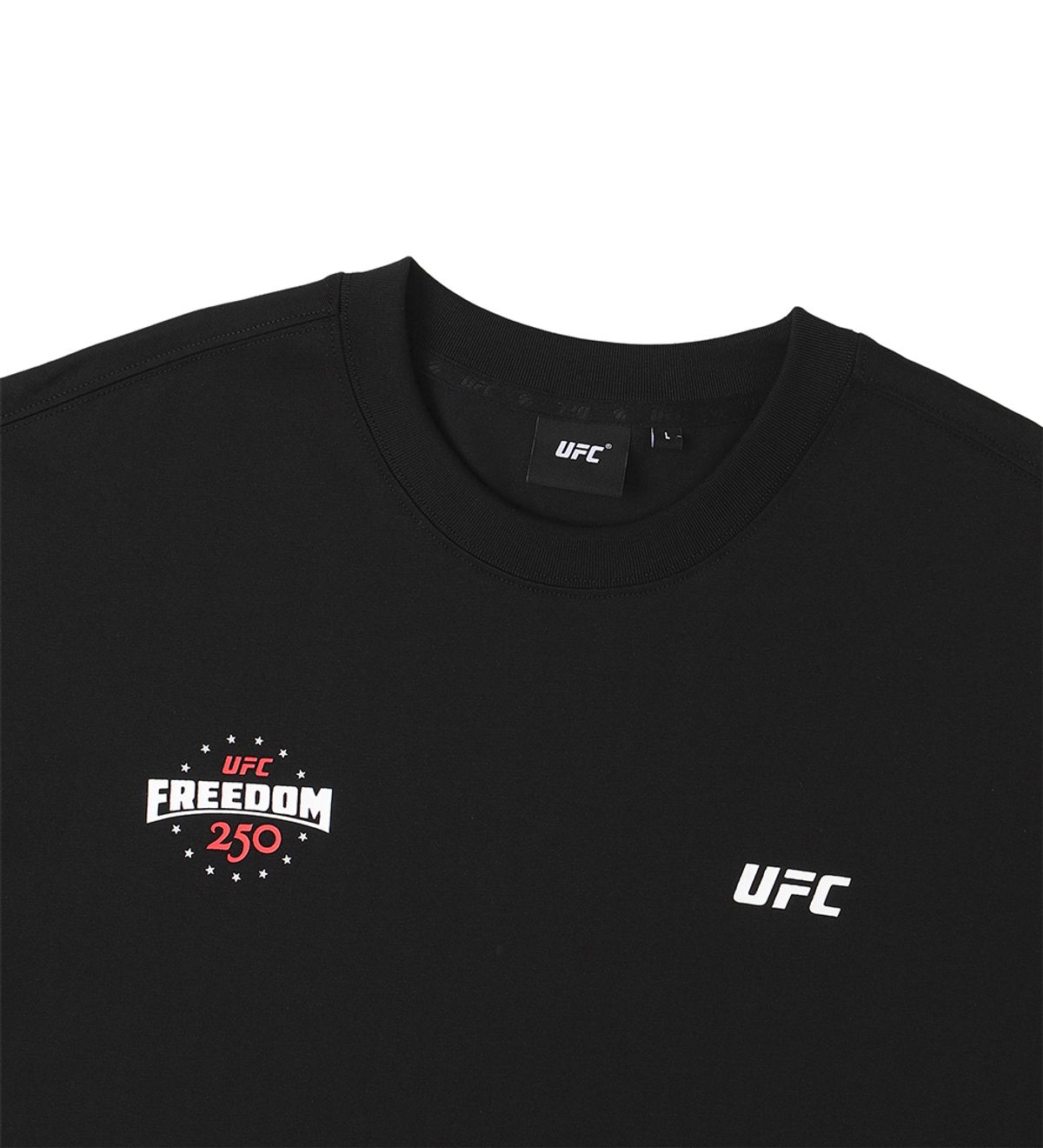 유에프씨 스포츠(UFC SPORT) UFC FREEDOM 250 릴렉스핏 반팔 티셔츠 블랙 U2SSX2129BK