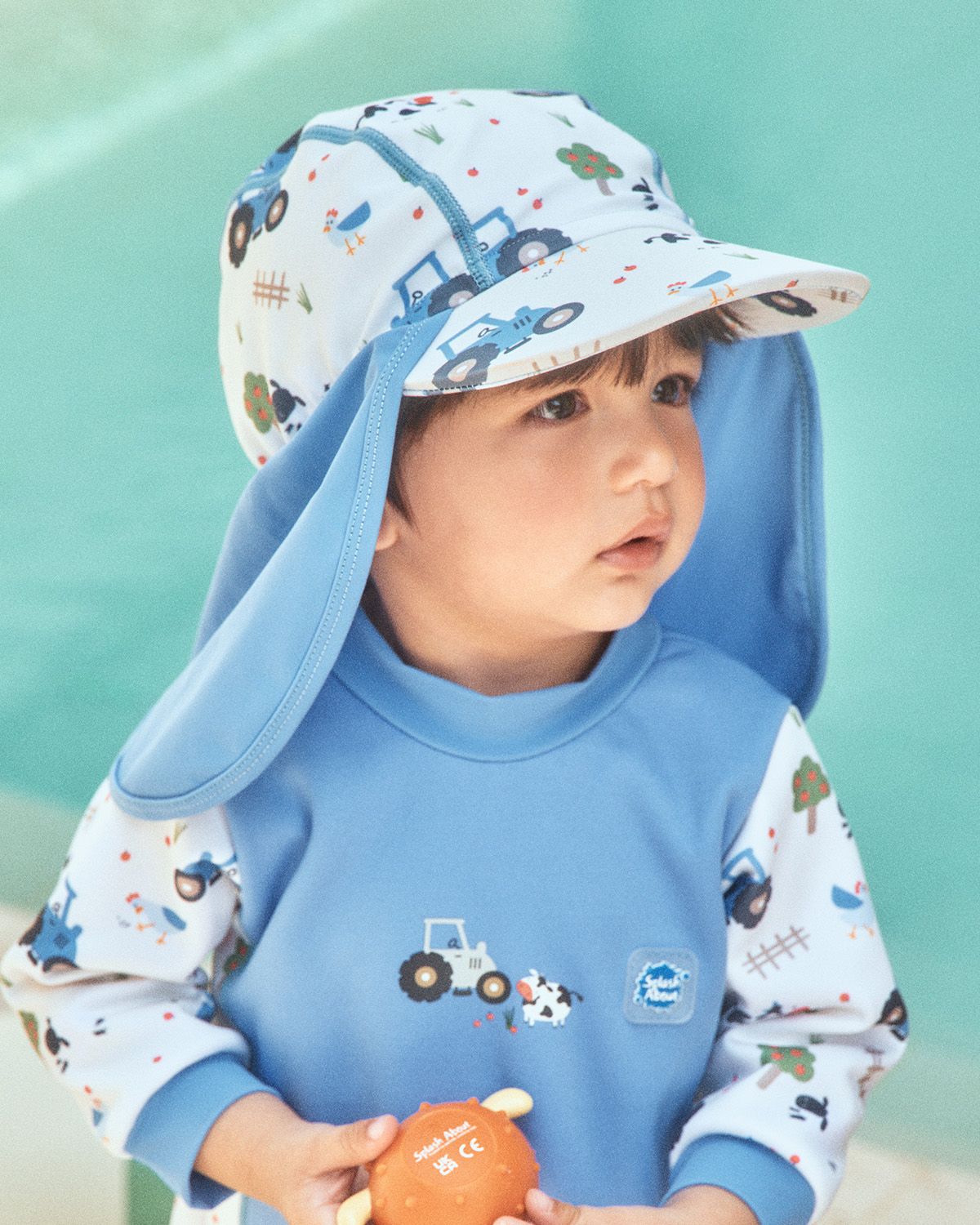 스플래쉬어바웃(SPLASHABOUT) 유아플랩캡 트랙터테일즈