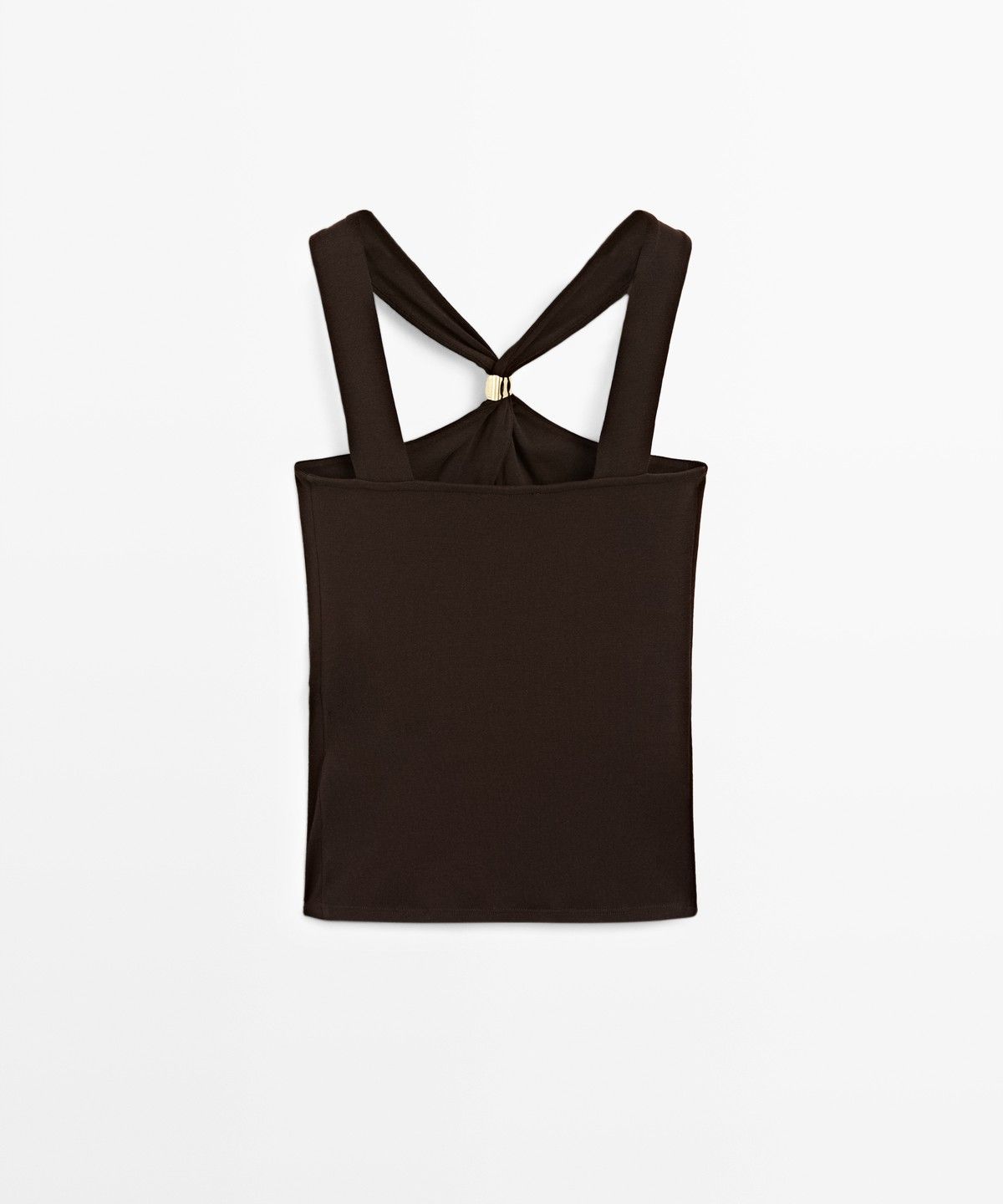 마시모두띠(MASSIMO DUTTI) 홀터넥 주얼리 스트랩 탑