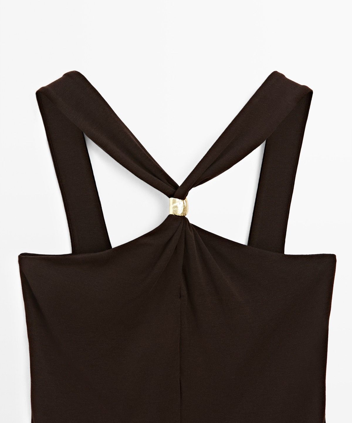 마시모두띠(MASSIMO DUTTI) 홀터넥 주얼리 스트랩 탑