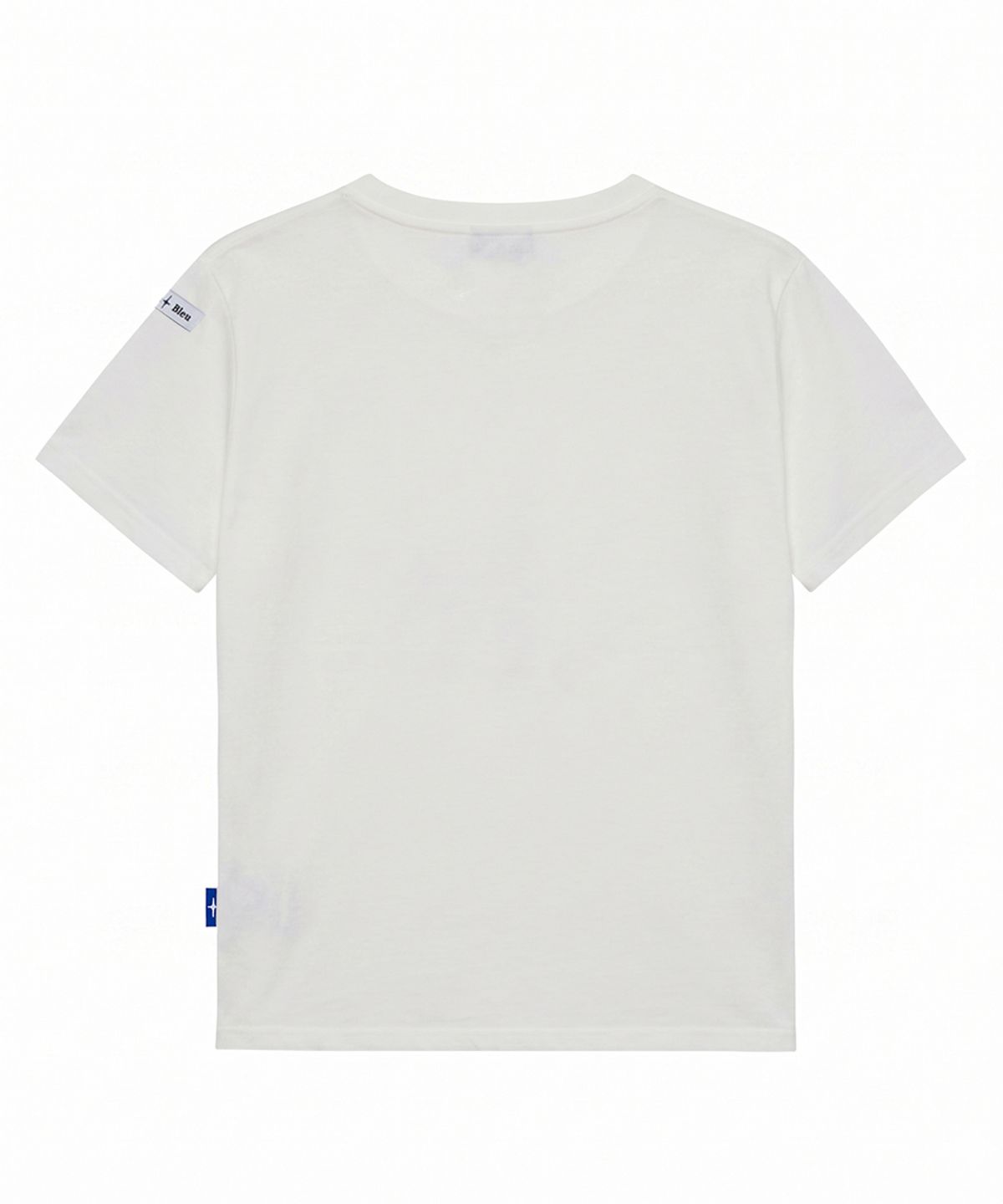 누프에블루(NEUFETBLEU) NEB cotton blue half tee (off-white)