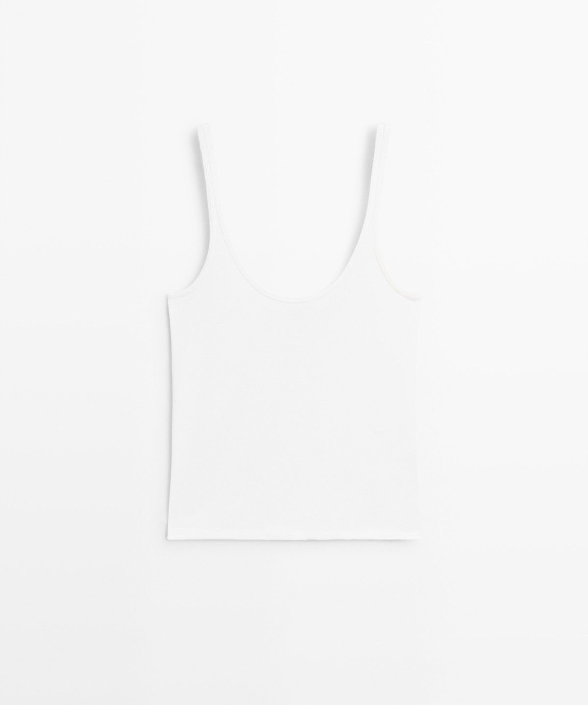 마시모두띠(MASSIMO DUTTI) 코튼 스트래피 탑