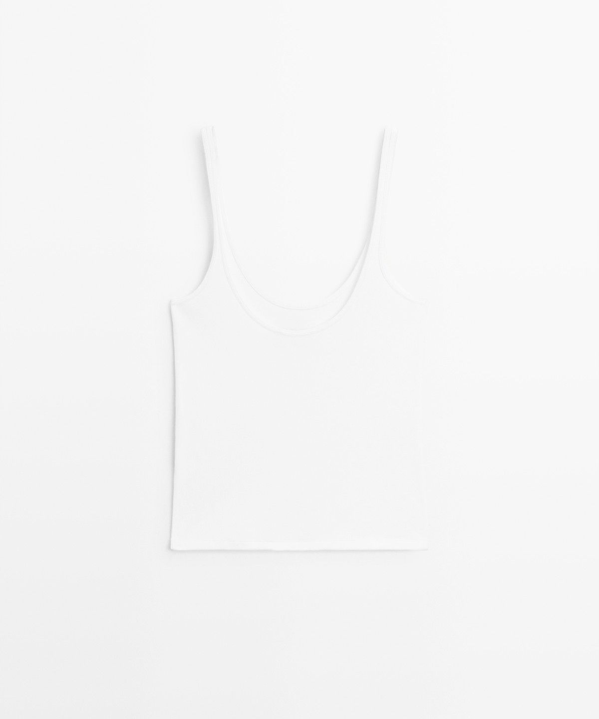 마시모두띠(MASSIMO DUTTI) 코튼 스트래피 탑