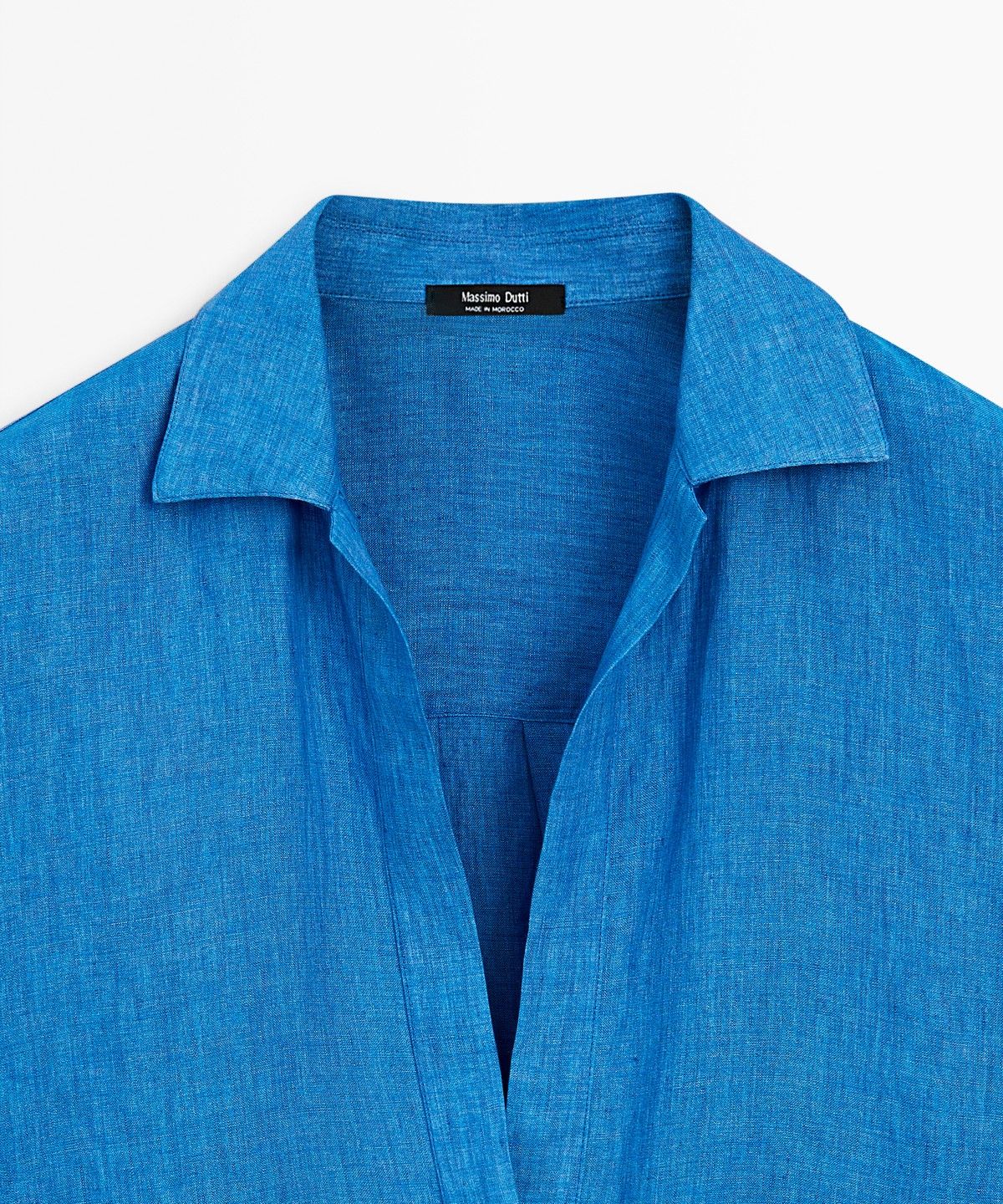 마시모두띠(MASSIMO DUTTI) 100% 린넨 플루이드 블라우스