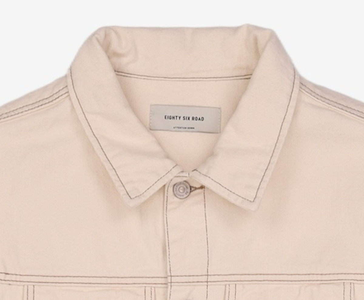 86로드(86ROAD) 2725 washing denim jacket cream