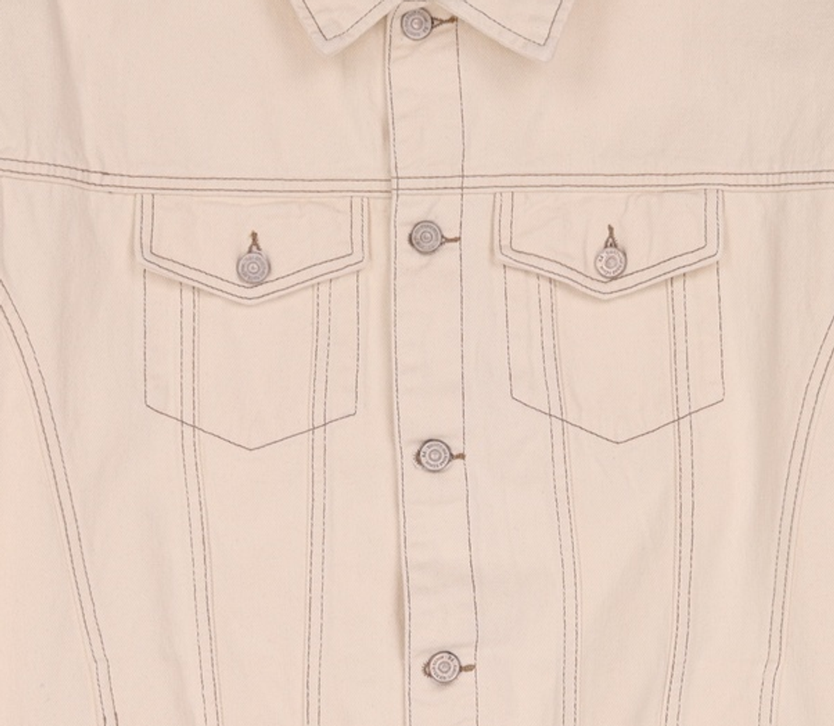 86로드(86ROAD) 2725 washing denim jacket cream